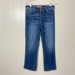 Joes the Callie High Rise Cropped Boot Blue Jeans Size 28